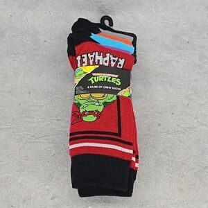New Teenage Mutant Ninja Turtles Crew Socks 6‎ Pairs Men Size 6-12